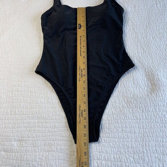 RELLECIGA Women's One Piece Swim Bathing Suit SZ M Black NEW - Picture 5 of 9